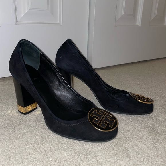 Tory Burch Women’s Maddie Pump Kid Suede Size 9 Black - Picture 4 of 10